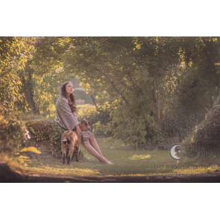 Portraitfotografie Saar Pfalz Peoplefotografie Mädchen Outdoor Ziege Park Garten romantisch